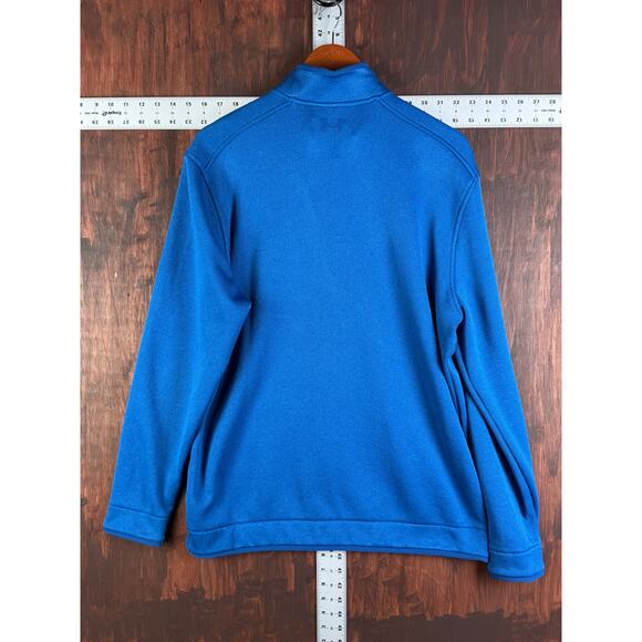 Under Armour UA Golf Storm Pullover Lightweight Sweater Fleece Blue Mens Large - Picture 9 of 9